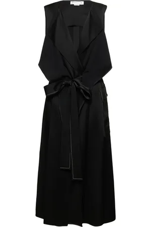 Victoria Beckham Trench Viscose Blend Midi Dress