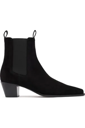 Totême 50mm The City Suede Ankle Boots
