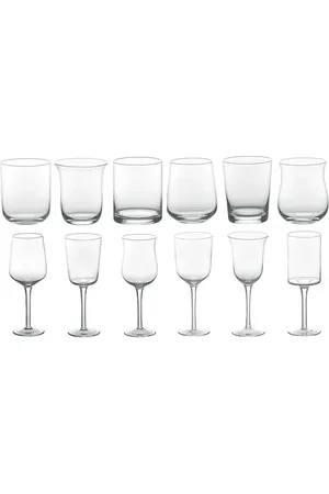 BITOSSI Set Of 12 Tumblers & Wine Glasses