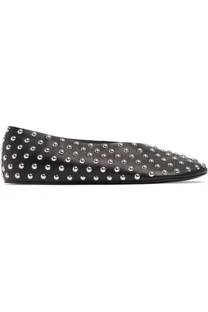 Jil Sander 10mm Studded Leather Ballerinas