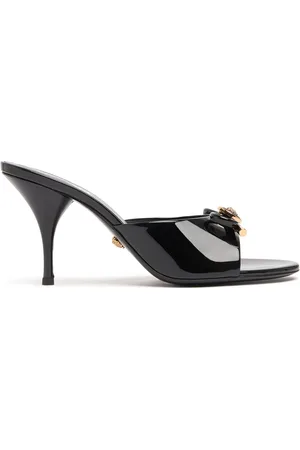 VERSACE 85mm Opera Patent Leather Mules