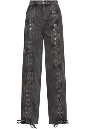 ROTATE Denim Lace-up Pants