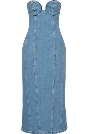 MAGDA BUTRYM Cotton Bustier Midi Dress
