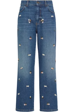 Max Mara Manetta Embroidered Straight Jeans