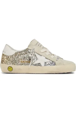Golden Goose Super Star Glitter Suede Sneakers