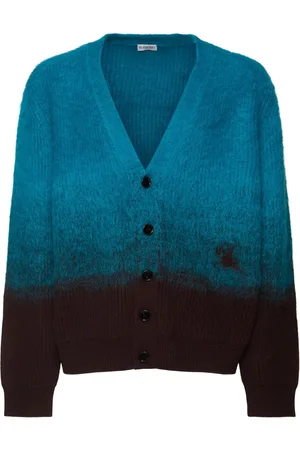Burberry Ombre Wool Blend Cardigan