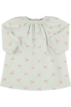 BONPOINT Printed Cotton Long Sleeve Dress