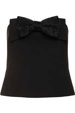 Self-Portrait Crepe Bandeau Top