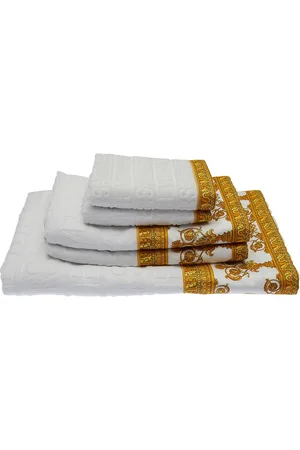 VERSACE Set Of 5 Barocco & Robe Cotton Towels