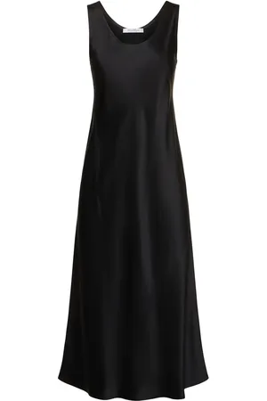Max Mara Banjo Silk Satin Midi Dress