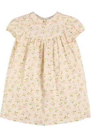 BONPOINT Cherry Print Cotton Shirt Dress