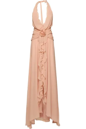BLUMARINE Draped Georgette Dress