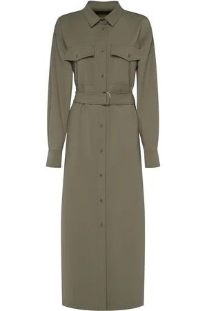 Max Mara Clown Gabardine Midi Dress