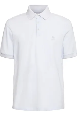 Brunello Cucinelli Cotton Piquet Logo Polo