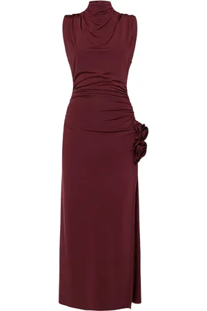 MAGDA BUTRYM Draped Jersey Midi Dress