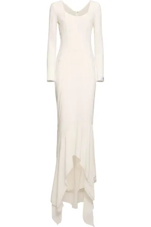 Dolce & Gabbana Silk Chiffon Long Corset Dress