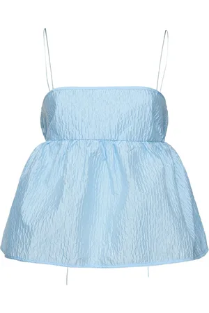 Cecilie Bahnsen Selena Stria Matelassé Top