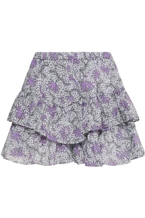 Marant Etoile Jocadia Printed Cotton Voile Mini Skirt