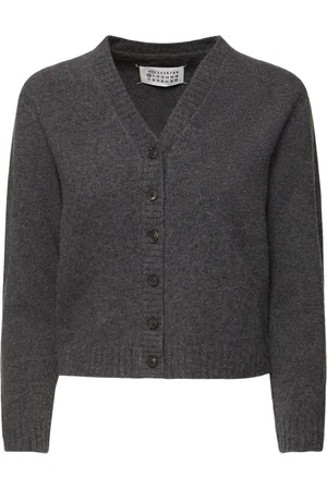 Maison Margiela Washed Wool Knit Cardigan