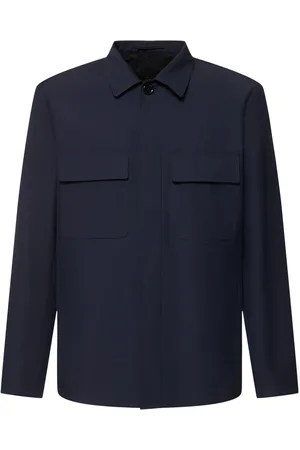 LARDINI Wool & Cotton Knit Overshirt