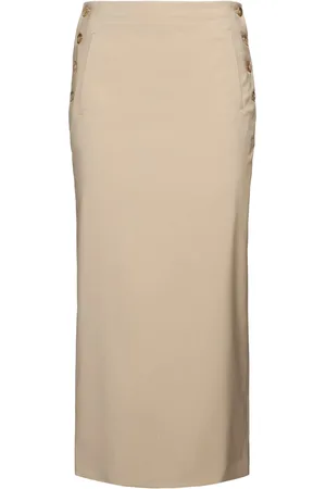 Moschino Wool Midi Skirt