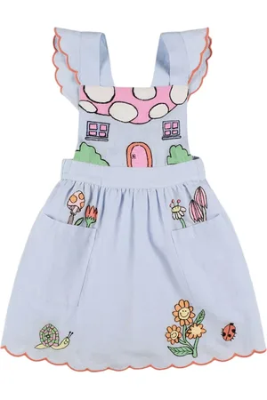 Stella McCartney Embroidered Cotton & Linen Dress