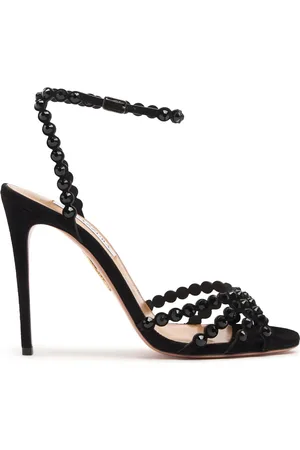 Aquazzura 105mm Tequila Suede Sandals