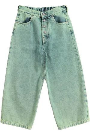 Maison Margiela Wide Leg Cotton Denim Jeans