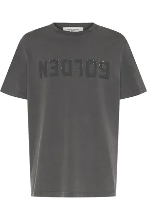 Golden Goose Logo Distressed Cotton Jersey T-shirt