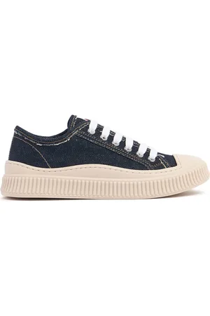 Marni Denim Lace-up Sneakers W/ Logo