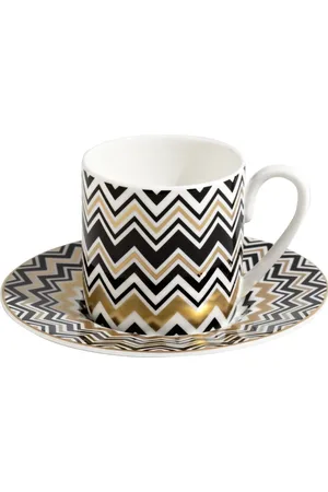 Missoni Zig Zag Gold 2 Piece Espresso Set