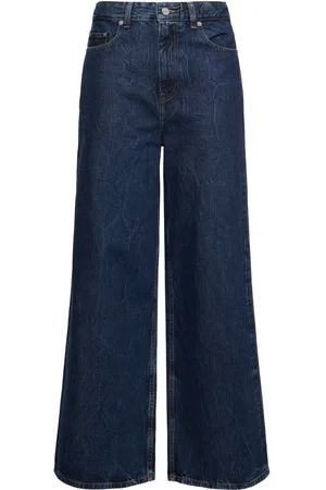 Ganni Crinkled Denim Jeans