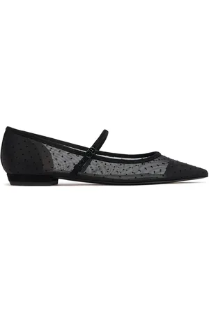 Tory Burch 10mm Double T Mesh Mary Jane Flats