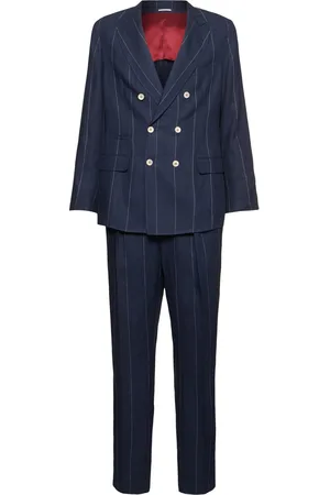Brunello Cucinelli Double Breast Linen Suit