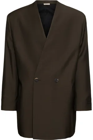 FEAR OF GOD Relaxed Lapel-less Wool & Silk Blazer
