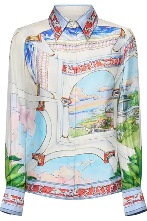 Casablanca Printed Silk Twill Shirt