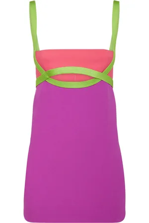 VERSACE Envers Satin Cut Out Mini Dress