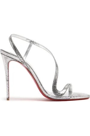 Christian Louboutin 100mm Rosalie Laminated Leather Sandals