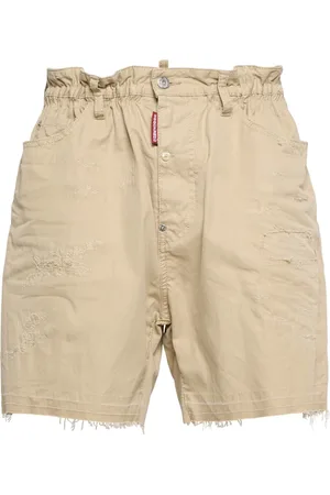 Dsquared2 Big Brother Ripped Cotton Shorts