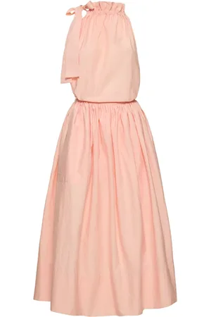 Serafini Cotton Blend Jacquard Midi Dress