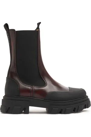 Ganni 50mm Mid Cleated Chelsea Boots