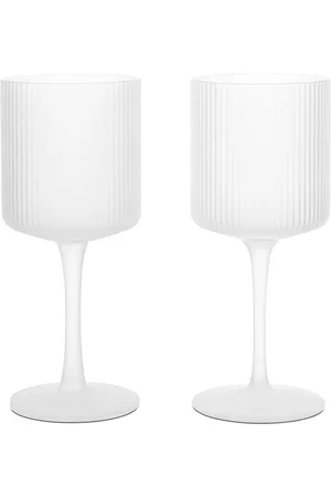 Ferm Living Set Of 2 Ripple Wine Glasses