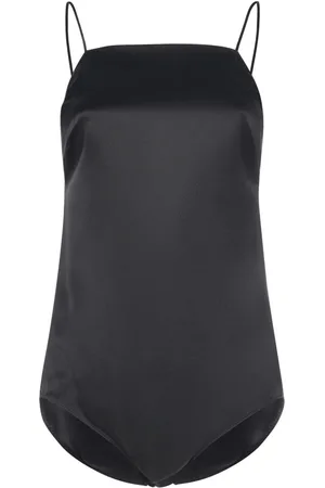 Max Mara Rugiada Satin Self-tie Bodysuit