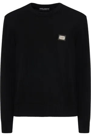 Dolce & Gabbana Wool & Cashmere Sweater Logo Plaque