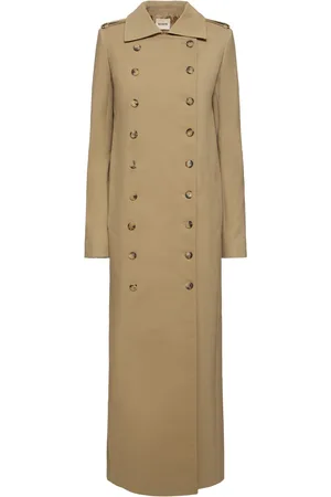 Khaite Mallory Cotton Blend Long Coat