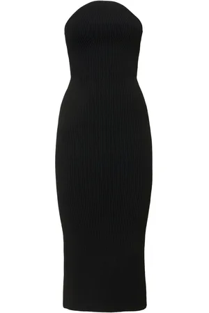Khaite Rumer Strapless Viscose Blend Midi Dress