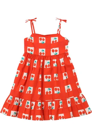 Stella McCartney Cherry Print Cotton Woven Dress