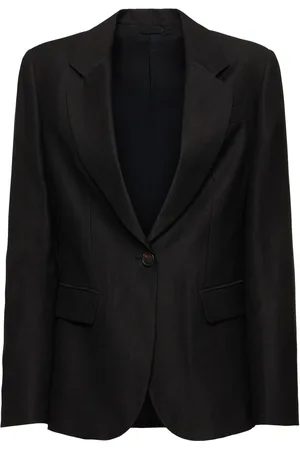 Brunello Cucinelli Fluid Linen Blend Twill Blazer
