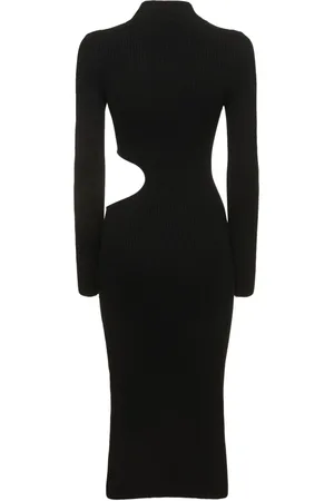 Reformation Vallo Cutout Cashmere Knit Midi Dress