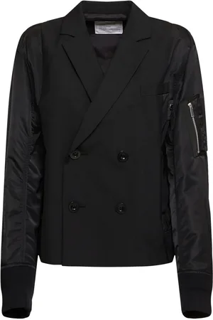 SACAI Suiting & Nylon Twill Jacket